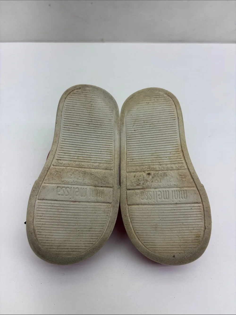 Mini Melissa slip on rubber shoes, SZ 6 for baby, box 73
